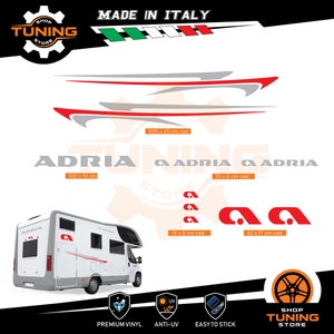 Kit Adesivi compatibile Camper Decalcomania Adria new DECAL