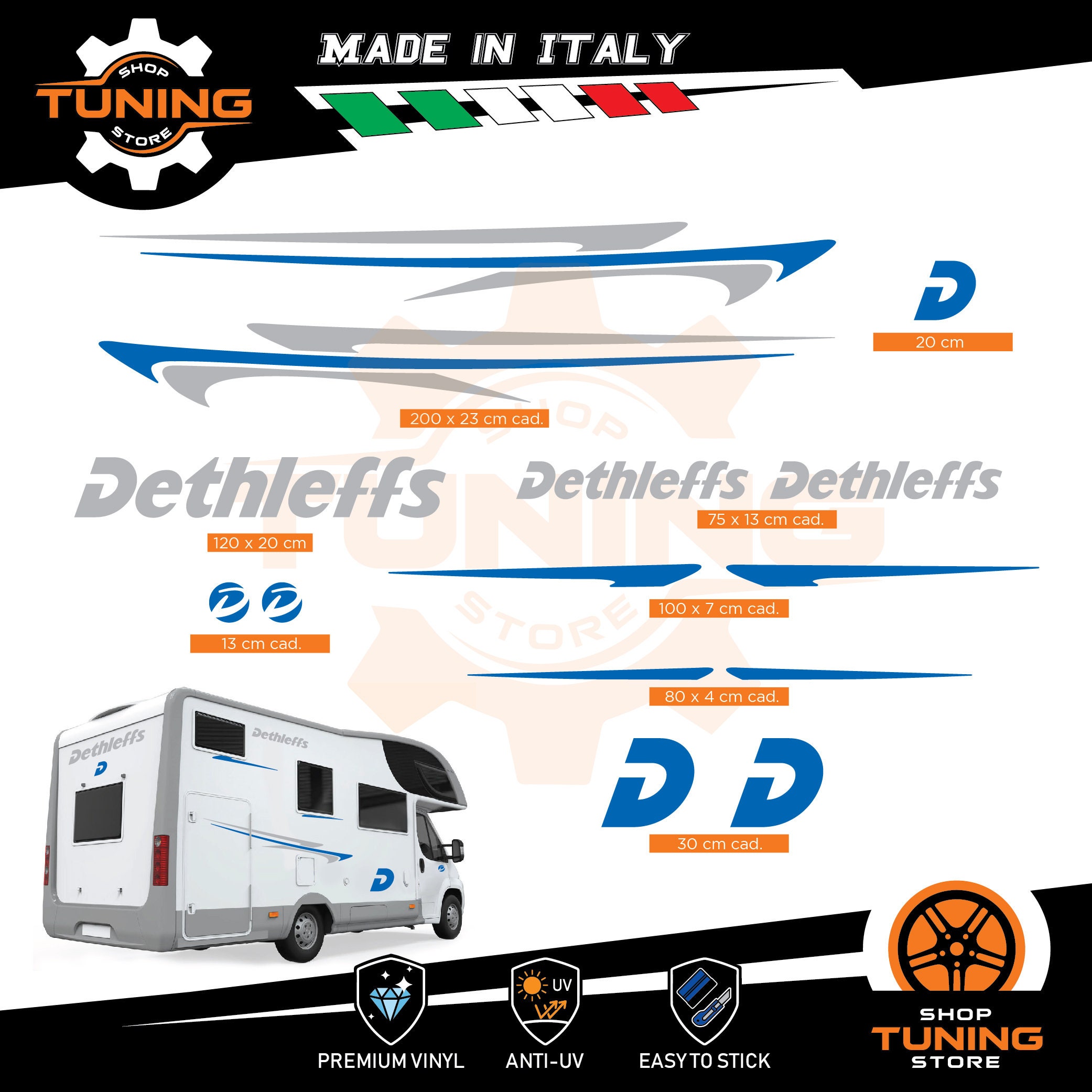 Kit Stickers Camper Decal Dethleffs New DECAL 