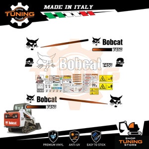 Kit Adesivi compatibile BobCat Pala t450 m t450 m2 t450 m3 t550 m t550 m2 t550 m3 t590 m t590 m2 t590 m3 t595 m