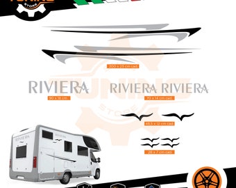 Sticker Kit Compatible Camper Decal Riviera new DECAL