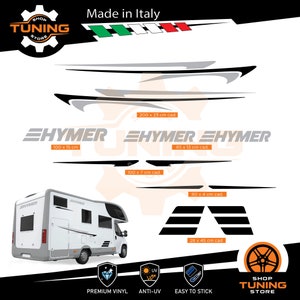 Kit Adesivi compatibile Camper Decalcomania Hymer new DECAL