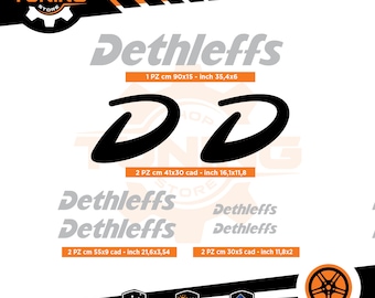 Kit de pegatinas compatibles con Camper Decal Dethleffs
