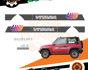 Kit Pegatinas Jeep Suzuki Vitara JLX Limited slip diff 4WD 4X4