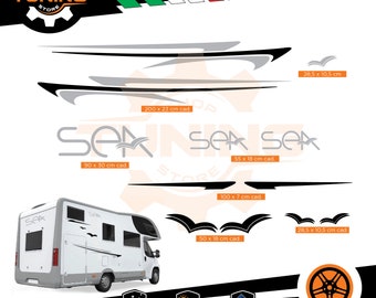 Kit Stickers Compatible Camper Decal Sea new DECAL