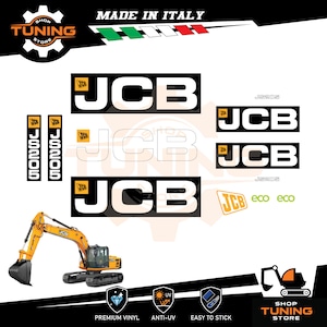 Kit d'autocollants compatible avec pelle JCB js145w js160w js175w js200w js205 js205lc js305lc js330lc js370lc js500lc