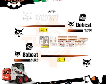 Bob Cat Shovel S450 と互換性のあるステッカー キット