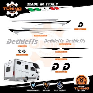 Kit Stickers Compatible Camper Decal Dethleffs new DECAL