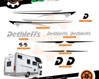 Camper Decal Dethleffs の新しい DECAL と互換性のあるステッカー キット