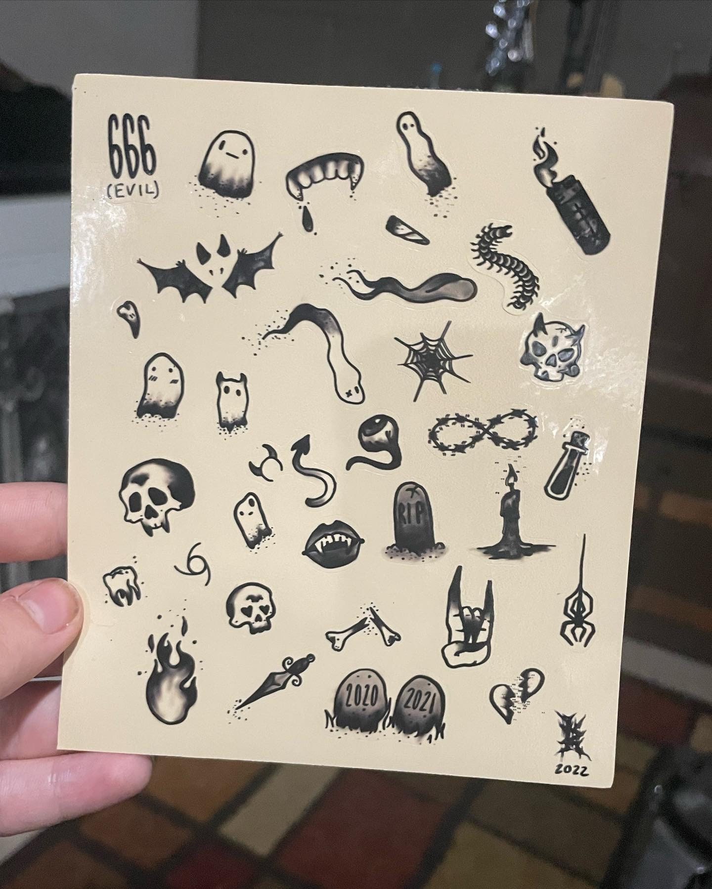 Ghost Tattoo Flash - Etsy