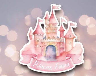 Castle cake topper, princess cake topper, pink castle cake topper