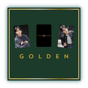 Jungkook "Golden Cuteness" Fotokarten [Inoffiziell]