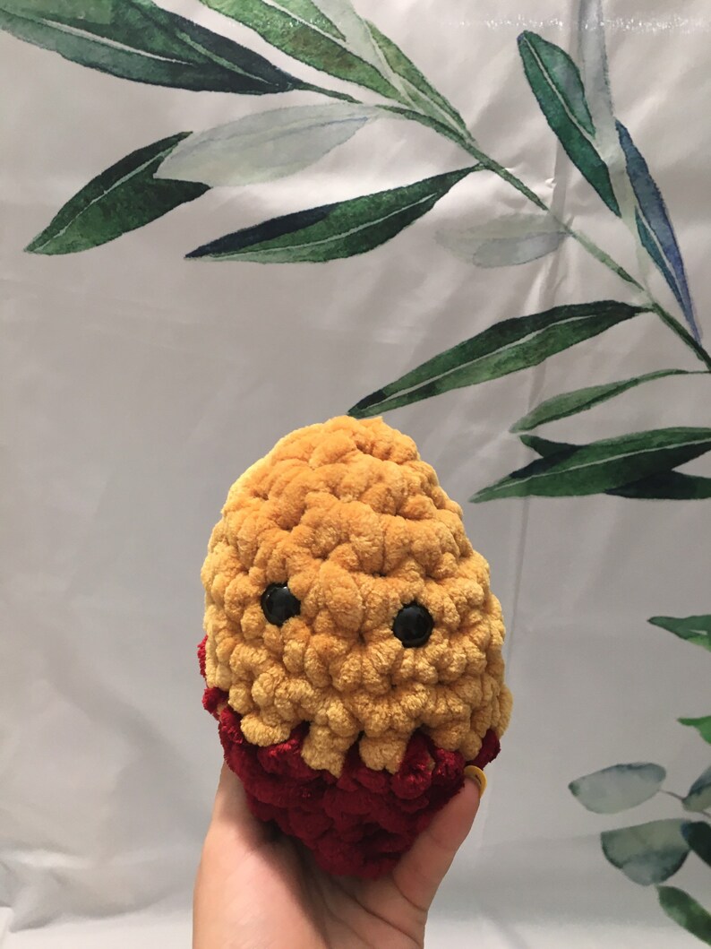 Mini Stuffed Chicken Nugget Dipped in Ketchup | Etsy
