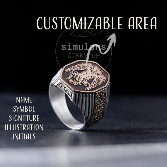 NEIGHBORHOOD Silver Double Ring 