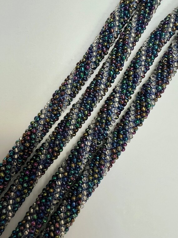 Beads Cord, Gorgeous Beads Obijime, No Tassel Obi… - image 4