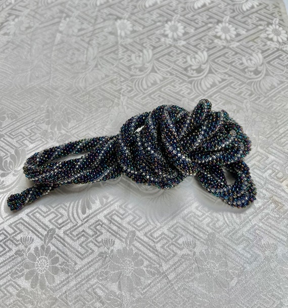 Beads Cord, Gorgeous Beads Obijime, No Tassel Obi… - image 1