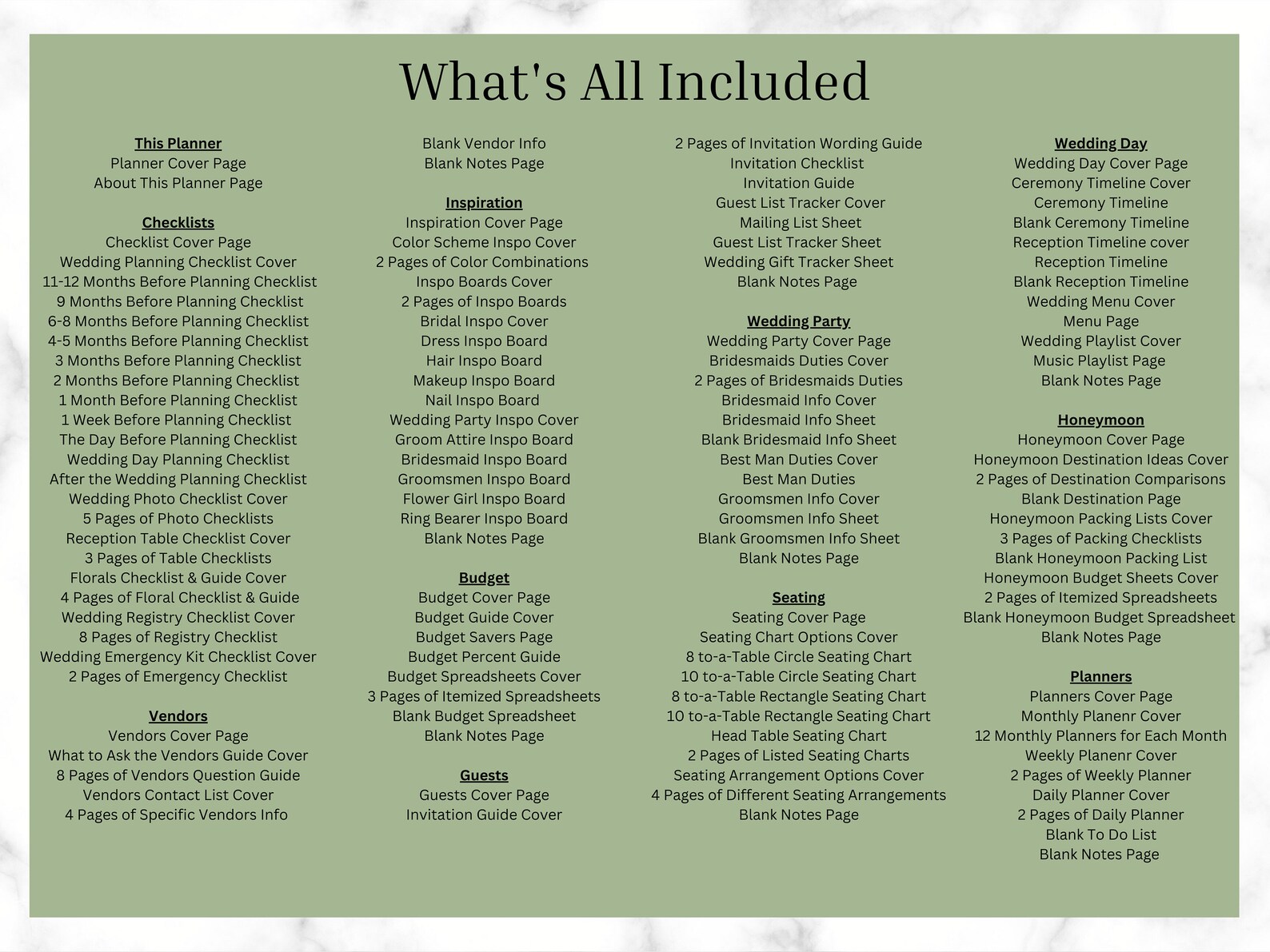 175 Page Wedding Planner Printable Printable Wedding Kit - Etsy