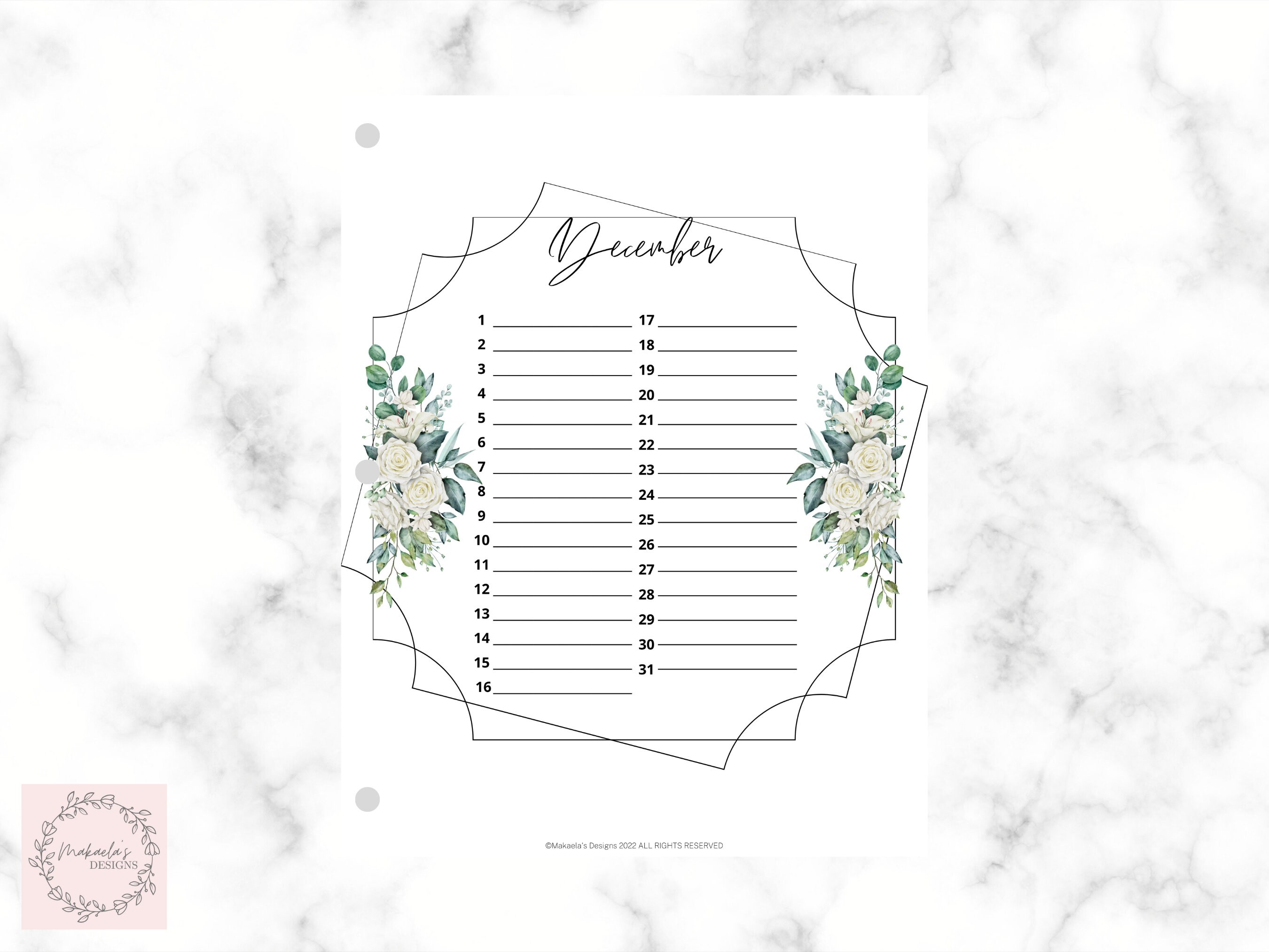 Printable Birthday Calendar Annual Calendar Pink Floral Calendar printable-birthday-calendar-annual-calendar-pink-floral-calendar