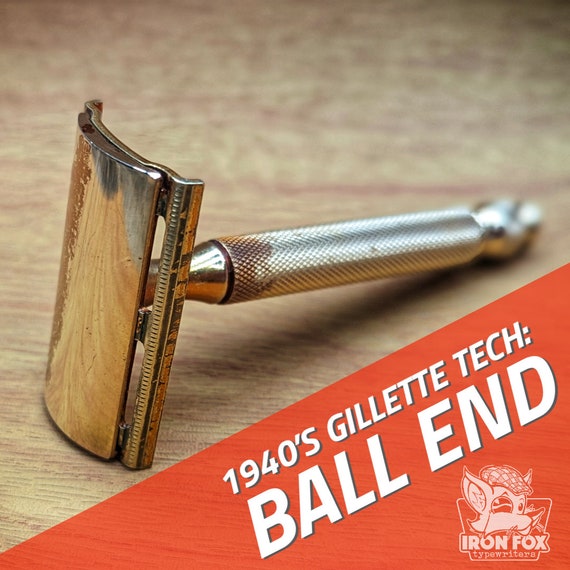 Vintage Working 1940's Gillette Tech Ball End (NO Code: Govt Issue