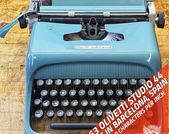 Cleaned/Serviced 1963 Olivetti Studio 44 (Made in Spain) - PICA, 10 CPI