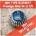 May include: A silver typewriter element for an IBM Selectric III typewriter. The element is labeled "IBM Prestige Elite 96 12 CPI".