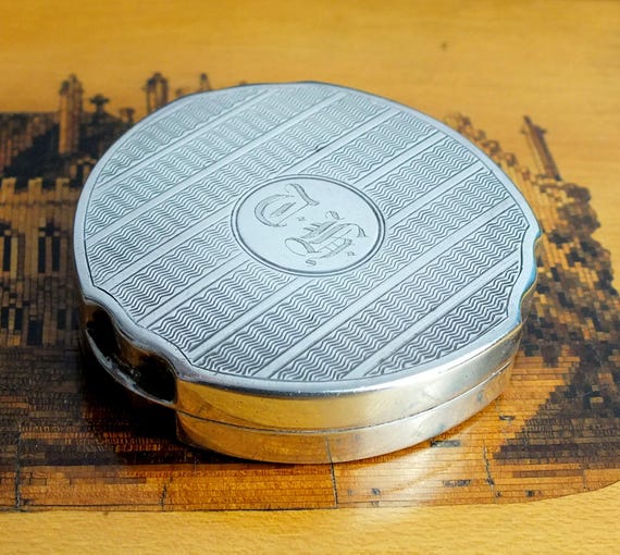 Fine Art Deco Solid Silver Engine Turned Engraved… - image 6