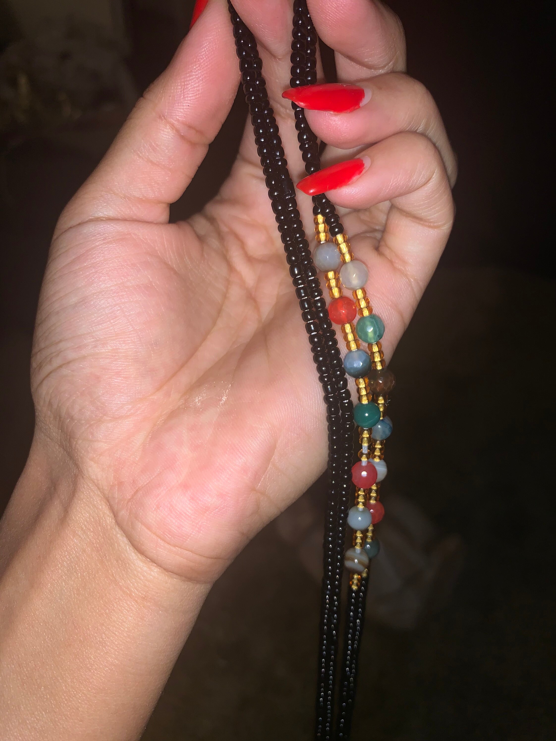 Seven 7 Chakra Healing Waist Beads - Etsy UK