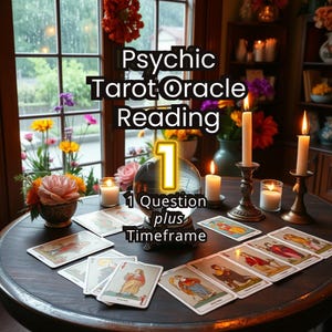 Lectura de oráculo de tarot psíquico con predicción de marco temporal, lectura de fortuna futura de una pregunta para amor pasado o presente, romance, trabajo o finanzas