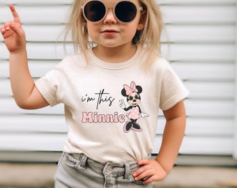 I'm This Minnie Toddler Shirt, 2nd Birthday T-Shirt, Minnie Mouse Birthday Shirt, Disney Birthday Party, 2nd Birthday Gift, Disney Trip Tee