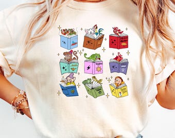 Camiseta del Club de Lectura de Princesas Disney, Regalo para amantes de la lectura, Camiseta de la Bibliotecaria de los Enanitos, Camiseta del Tour de Lectura de Princesas Disney, Camisetas a juego