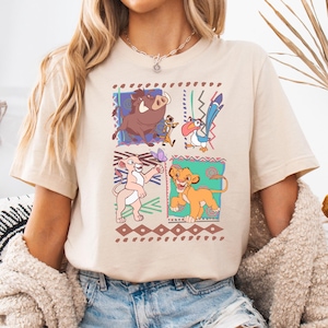 Retro 90s Disney Lion King Simba And Timon Shirt, Vintage Lion King Shirt, Hakuna Matata Shirt, Disney Safari Shirt, Disney Family Shirts