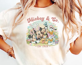 Mickey and Co Bunny T-Shirt, Disney Easter Day Shirt, Disneyland Spring Holiday Sweatshirt, Mickey and Friends Easter Day Shirt, Easter Gift