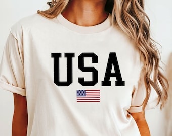 4th Of July Shirt, Retro America Shirt, USA Graphic Tee, Summer T-Shirt, American Flag Shirt, Patriotic USA Gift, Independence Day Shirt