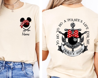 Disney Pirate Cruise Shirt, Custom Family Cruise Shirt, Mickey and Minnie Mouse Pirate Shirt, Personalized Pirates Shirts, Disney Pirate Tee