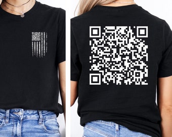 Trump Dance QR Code T-Shirt, Viral Trump Dance YMCA QR Code Shirt, President Trump Dance Code T-Shirt, Trump Maga Election 2024 Shirt
