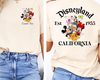 Custom Name Disneyland Shirt, Disneyland California Shirt,  Disneyworld Shirt, Disney Gift Shirt, Mickey And Friends Shirt, Disney Trip Tee