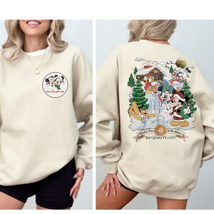 Walt Disney World Christmas Shirt, Mickey And Friends Christmas Shirt, Disney World Christmas Shirts, Merriest Place In the World T-Shirt image 1