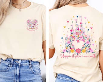 Happiest Place on Earth Shirt, Magic Kingdom Shirt, Disney Castle Sweatshirt, Mickey Mouse Shirt, Disney World Trip Shirt, Magic Castle Tee