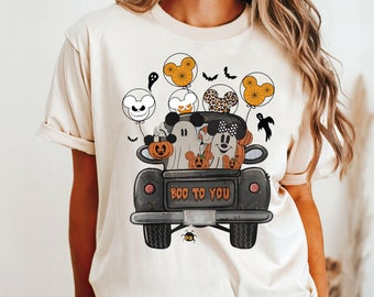 Boo To You T-Shirt, Mickey And Minnie Ghost Shirt, Halloween Ghost Sweatshirt, Mickey and Minnie Halloween Tee, Disneyland Halloween Shirt