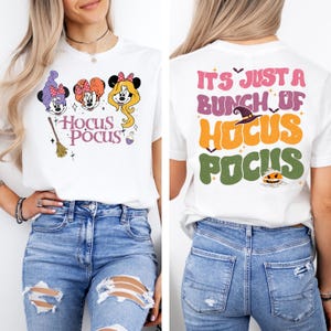Disney Halloween Sweatshirt, Minnie And Daisy Halloween Shirt, Disney Witch Movie Sweatshirt, Disneyland Halloween Party Shirt, Family Gift image 2