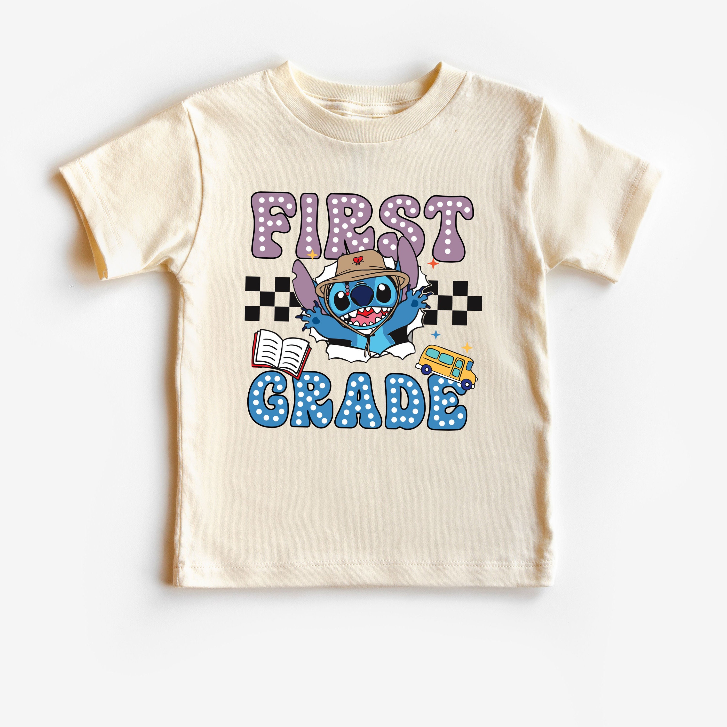 INCISION Tシャツ XL pre-GRADE First Grade Shirt, Stitch 1st Grade T-shirt, First Day of School