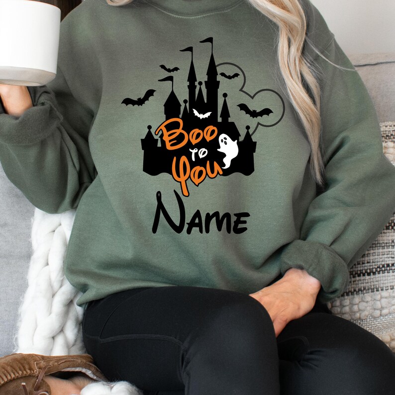 Boo To You Shirt, Custom Disney Halloween Family Matching Shirt, Halloween Party Shirt, Halloween Mickey And Minnie Shirt, Halloween Gift bild 6