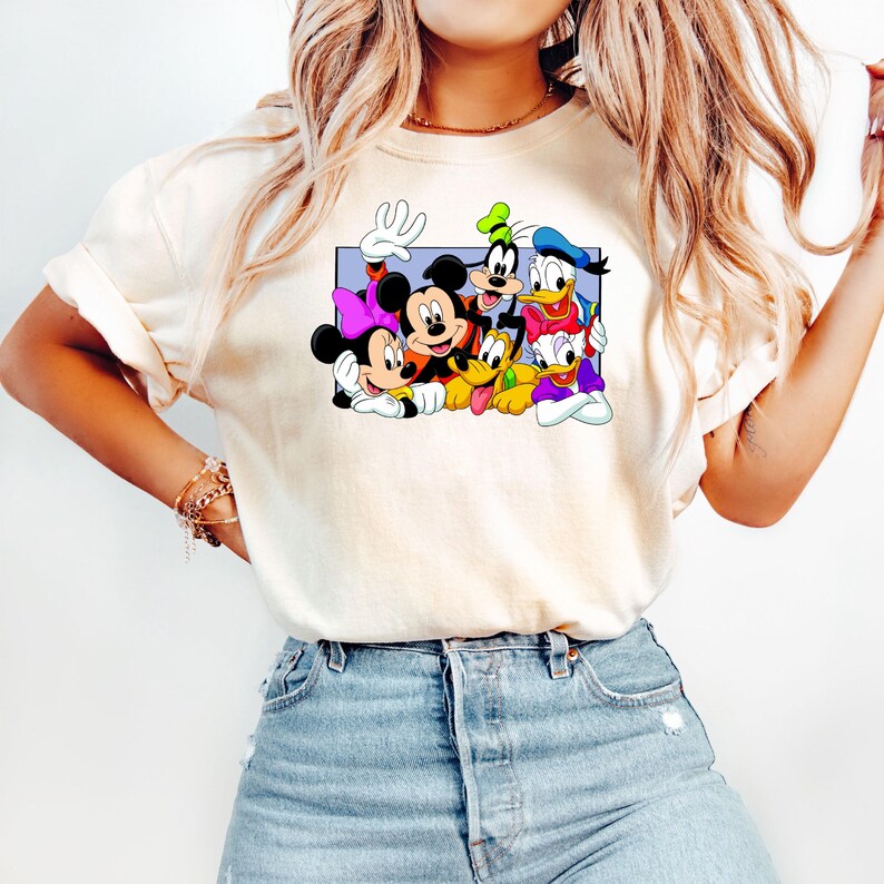 Mickey And Friends Shirt, Disney Mickey Mouse Sweatshirt, Matching Disney Trip T-Shirt, Disneyworld Family Trip Shirt, Disney Characters Tee image 2
