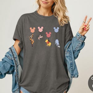 Comfort Colors® Disney Winnie The Pooh and Friends Shirt, Pooh Mickey Balloons Shirt, Disney Pooh T-Shirt, Disneyworld Family Trip Shirt image 8