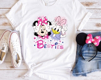 Best Friends Shirt, Disney Girls Besties Shirt, Daisy and Minnie Best Friend Shirt, Disneyland Girls Trip Shirt, Disney Vacation Couple Tee