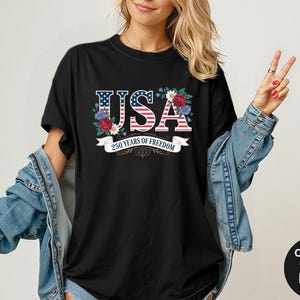 Comfort Colors® Mickey Mouse USA Flag Shirt, America T-Shirt, Disney Custom 4th of July Shirt, USA 250th Anniversary Shirt, Independence Day image 4