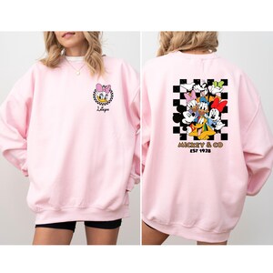 Camiseta personalizada de Disney, camiseta de Mickey y compañía, sudadera a cuadros de Mickey, camiseta de grupo de Disney, camiseta de Mickey y sus amigos, camiseta de viaje a Disney imagen 3
