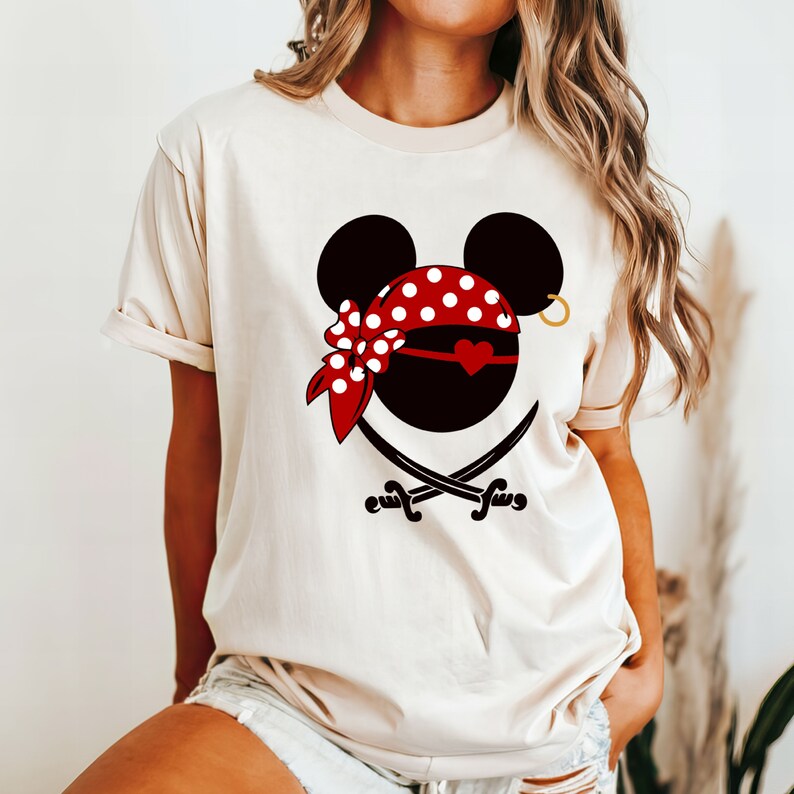Disney Pirates of Caribbean Shirt, Mickey Minnie Pirates Shirt, Disney Cruise Shirt, Disney Family Matching Shirt, Disneyland Trip Sweat image 3