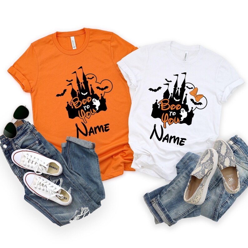Boo To You Shirt, Custom Disney Halloween Family Matching Shirt, Halloween Party Shirt, Halloween Mickey And Minnie Shirt, Halloween Gift bild 2