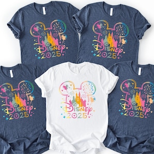 Disney 2025 Shirt, Disney Family Vacation Shirt, Disney Trip 2025 Shirt, Mickey Mouse Shirt, Disney Magic Castle Shirt, Disneyland Shirt image 1