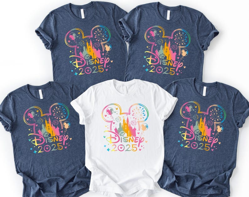 Disney 2025 Shirt, Disney Family Vacation Shirt, Disney Trip 2025 Shirt, Mickey Mouse Shirt, Disney Magic Castle Shirt, Disneyland Shirt image 1